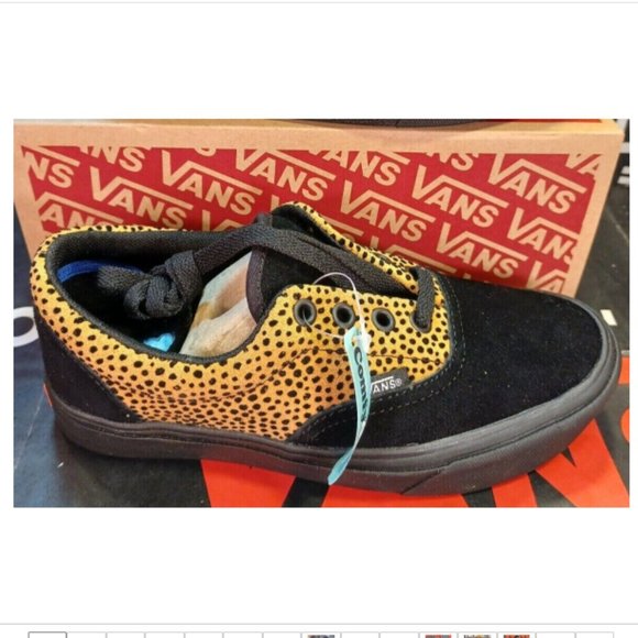 Vans Comfycush Era Tiny Cheetah Black Suede Shoes Mens 4/Women's 5.5 VN0A3WM9VWS - Picture 3 of 12